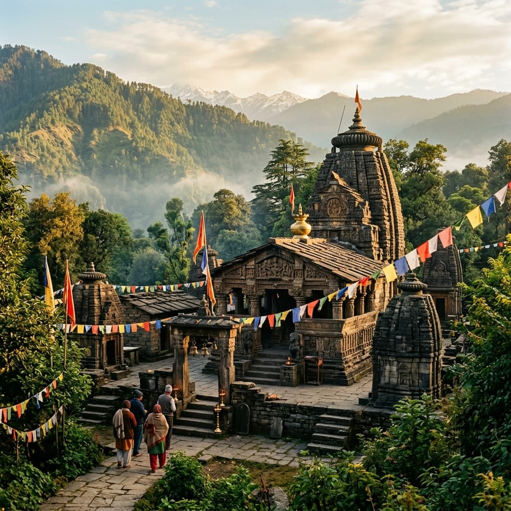 Ancient Mahadev temple in the Kumaon hills